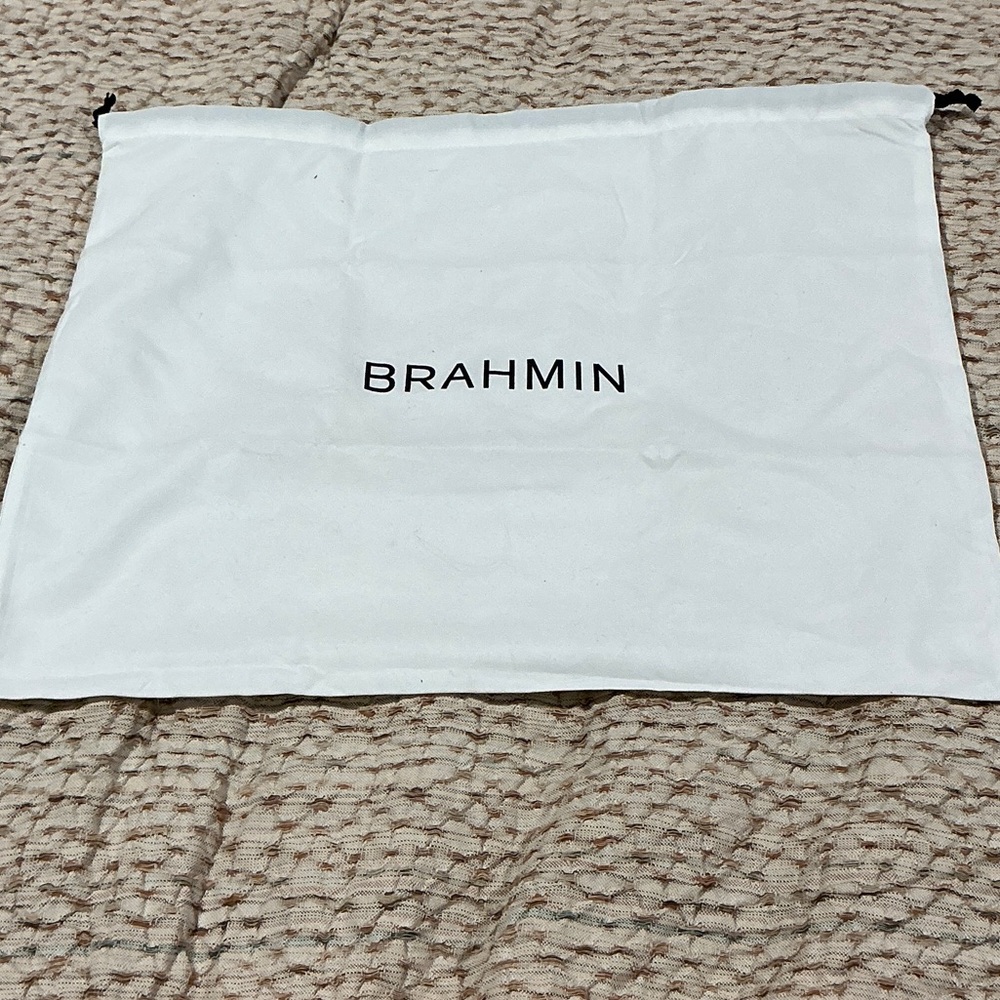 Brahmin White Storage Bag